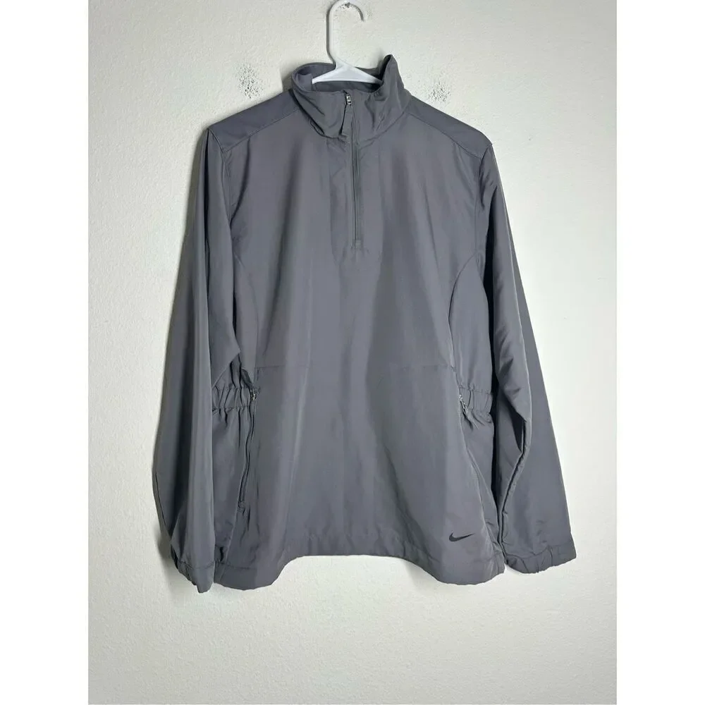 Nike Golf Women’s Rain Windbreaker Jacket Coat Gray Size L